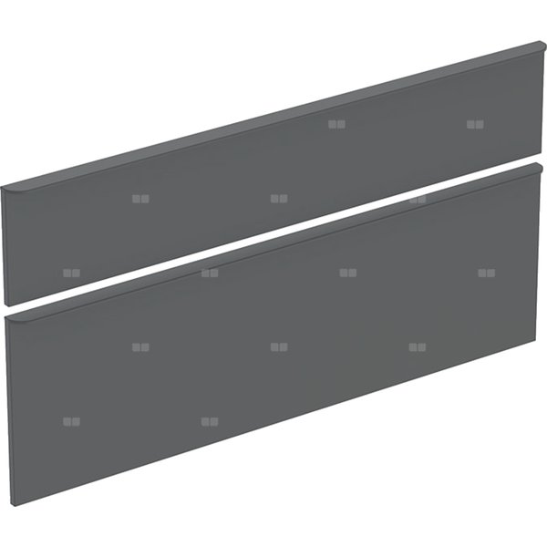 Zestaw frontów szuflad do szafki pod umywalkę podwójną GEBERIT, kol. lava matowy szer.1200 mm