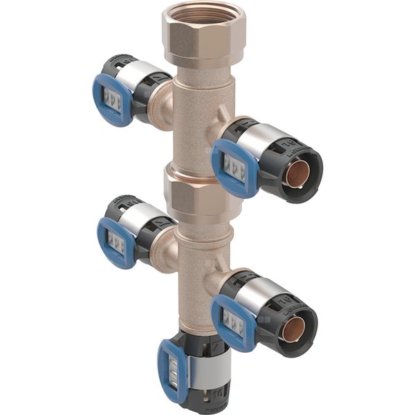 Rozdzielacz wielokrotny Geberit z 5 przyłączami zaciskowymi FlowFit 16x3/4''