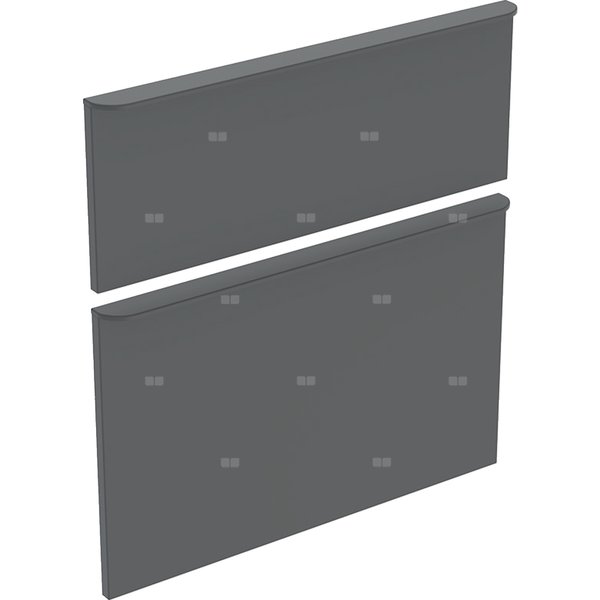 Zestaw frontów szuflad do szafki pod umywalkę GEBERIT, kol. lava matowy szer.600 mm