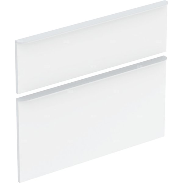 Zestaw frontów szuflad do szafki pod umywalkę GEBERIT, kol. biały wysoki połysk szer.750 mm