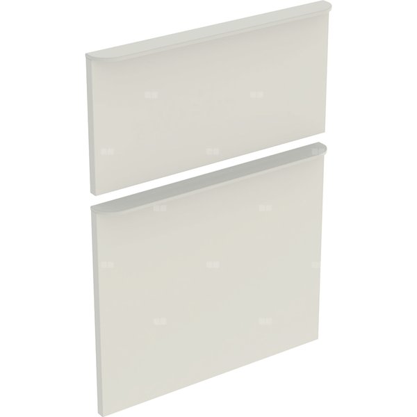 Zestaw frontów szuflad do szafki bocznej GEBERIT, kol. sand wysoki połysk szer.450 mm