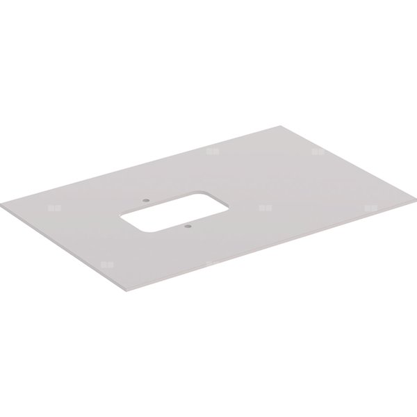 Szklana półka Geberit do dolnej szafki pod umywalkę stawianą na blat Citterio: Taupe, Szerokość umywalki=75cm