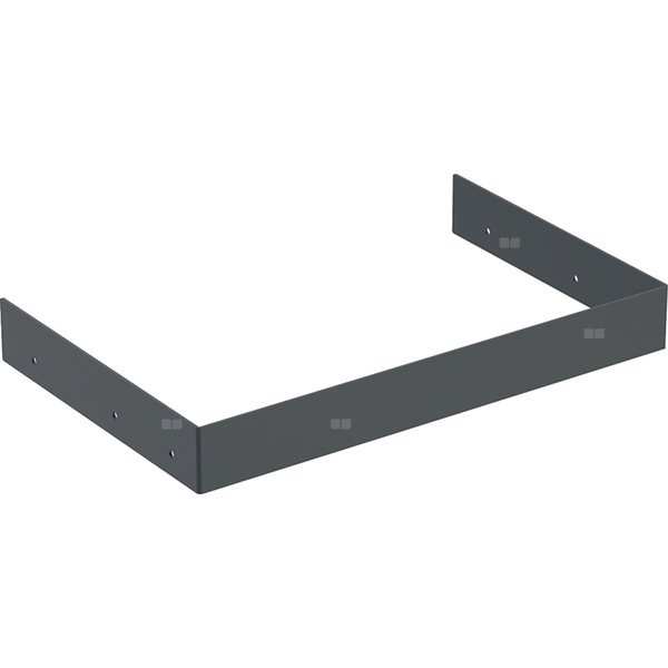 Listwa dystansowa Geberit do dolnej szafki pod umywalkę kompaktową: Czarny, Szerokość umywalki=40cm