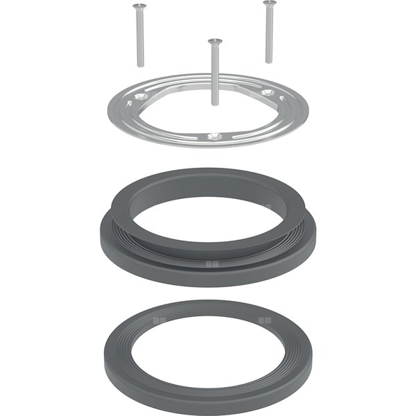 Kołnierz skręcany Geberit z uszczelką profilowaną do syfonu brodzikowego d90