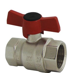 Zawór kulowy „MODUL" z pokrętłem (Silumin), PN 25, mufa x mufa, DN15