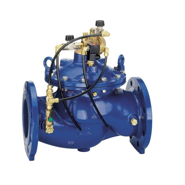 Zawór elektromagnetyczny, PN 16, pilot zaworu 230V, DN 50, normalnie zamknięty