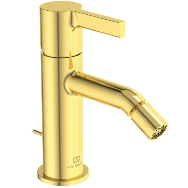 Bateria bidetowa 160x48x160 mm, wylewka 115 mm 5.2 l/min (3 bary), z korkiem spustowym - JOY