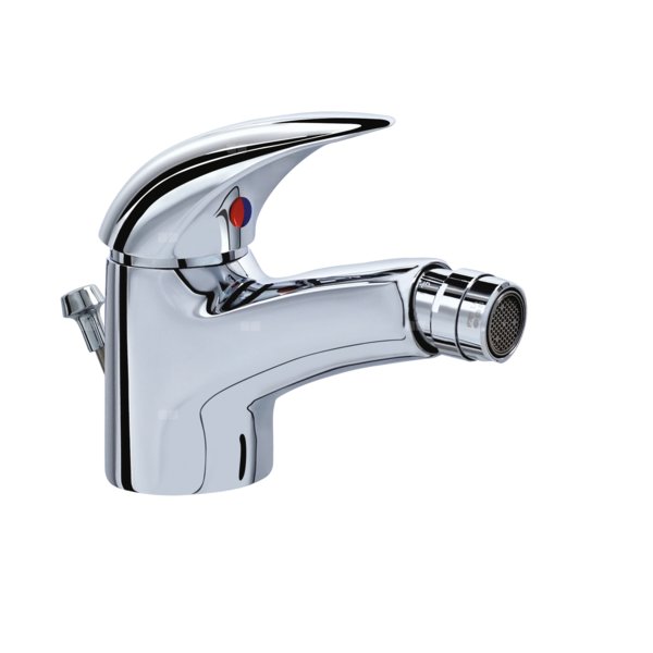 Bateria bidetowa 50x165x117 mm, wylewka 114 mm 12 l/min (3 bary), z korkiem spustowym - ORION