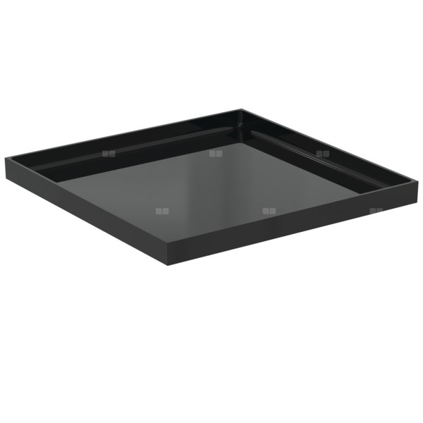 SOLOS UMYWALKA KWADRAT. GLOSSY BLACK