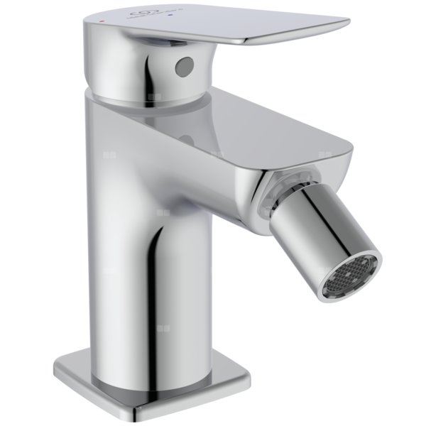 Bateria bidetowa 48x123,5x126 mm, wylewka 95 mm 3.8 l/min (3 bary), z korkiem - CERALIFE C