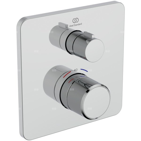 Bateria natryskowa do zabudowy 157x67x157 mm, ilość wyjść: 1, wymagany zestaw 1 (A1000) 18.5 l/min (3 bar) - CERATHERM C25