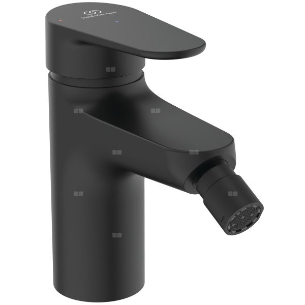 Bateria bidetowa 46x144x140 mm, wylewka 115 mm 3.8 l/min (3 bary), z korkiem - Alu+