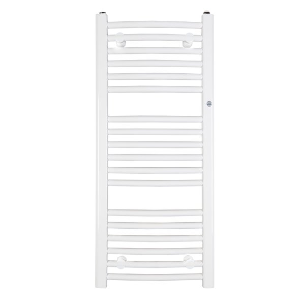 Grzejnik drabinkowy INSTAL-PROJEKT OMEGA R, wym. 915 x 500 mm, kolor biały/white silk, moc 436W