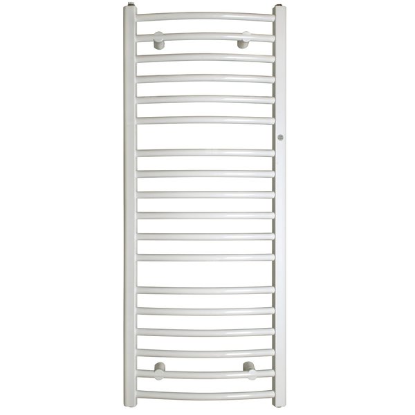 Grzejnik drabinkowy INSTAL-PROJEKT AMBRA R, wym. 682 x 400 mm, kolor biały/white silk, moc 241W