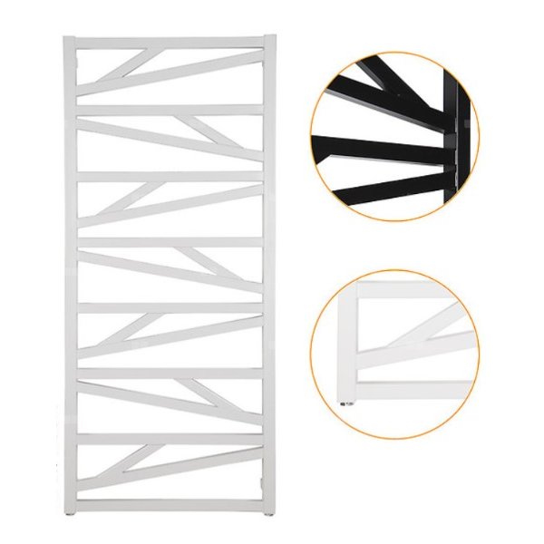 Grzejnik drabinkowy INSTAL-PROJEKT TRICK, wym. 1517 x 530 mm, kolor biały/white silk, moc 704W