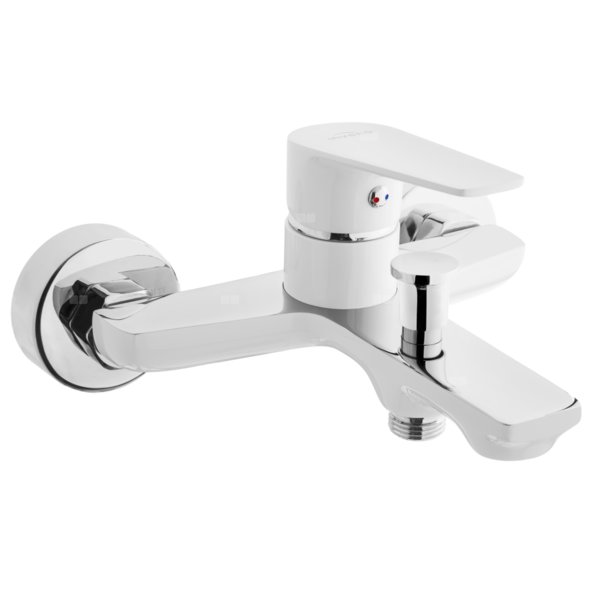 Bateria wannowa Dokos biały/chrom