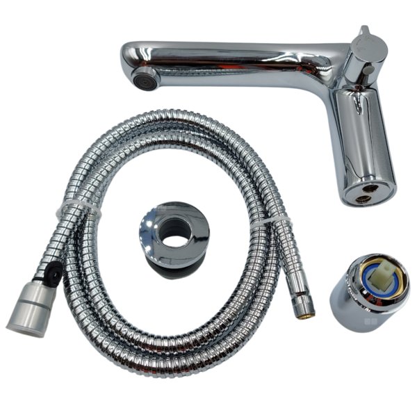 Bateria wannowa 3-otworowa, chrom