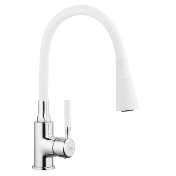 Bateria zlewozmywakowa Pogo biała