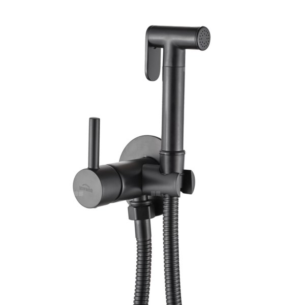 Podtynkowa bateria bidetowa czarny