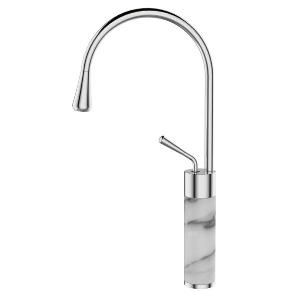 BATERIA UMYWALKOWA WYSOKA GABRO, BIAŁY/CHROM