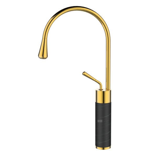 BATERIA UMYWALKOWA WYSOKA GABRO, CZARNY/ZŁOTY