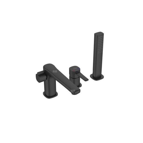 Bateria wannowa 3-otworowa Glamour czarny