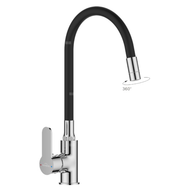 Bateria zlewozmywakowa Ksanti chrom/czarny