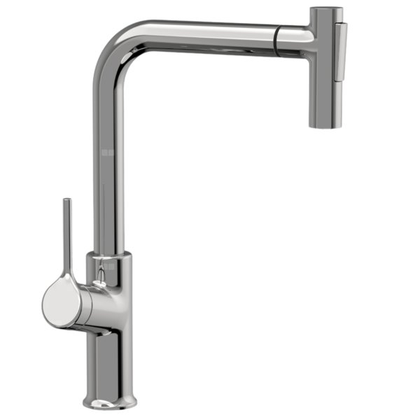 Bateria zlewozmywakowa z 2-funkcyjną wyciąganą wylewką Farsala chrom