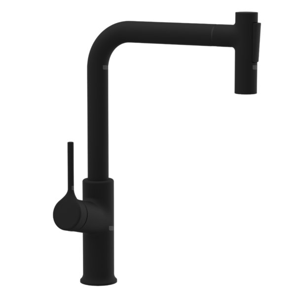 Bateria zlewozmywakowa z 2-funkcyjną, wyciąganą wylewką Farsala czarny