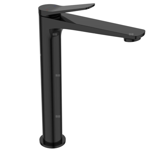 Bateria umywalkowa wysoka Alonia czarny połysk