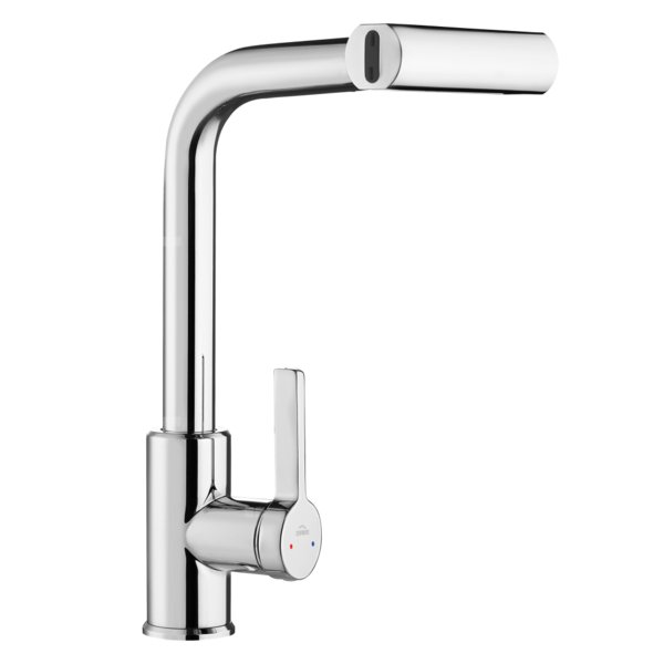 Bateria zlewozmywakowa z 4-funkcyjną, wyciąganą wylewką Nelia, chrom