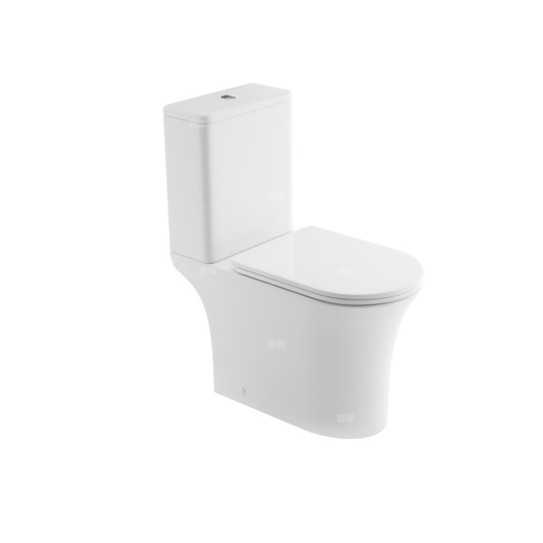 Kompakt WC Infinito z systemem cichego spłukiwania QFS z deską wolnoopadającą