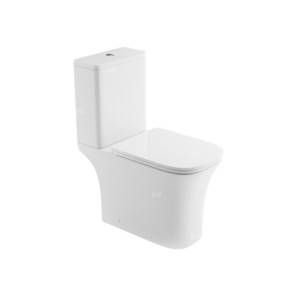 Kompakt WC Clarity z systemem cichego spłukiwania QFS i deską wolnoopadającą