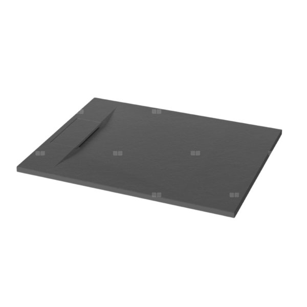 BRODZIK PRYSZNICOWY PROSTOKĄTNY ALVERO INVENA TREND, 90X110 CM CZARNY