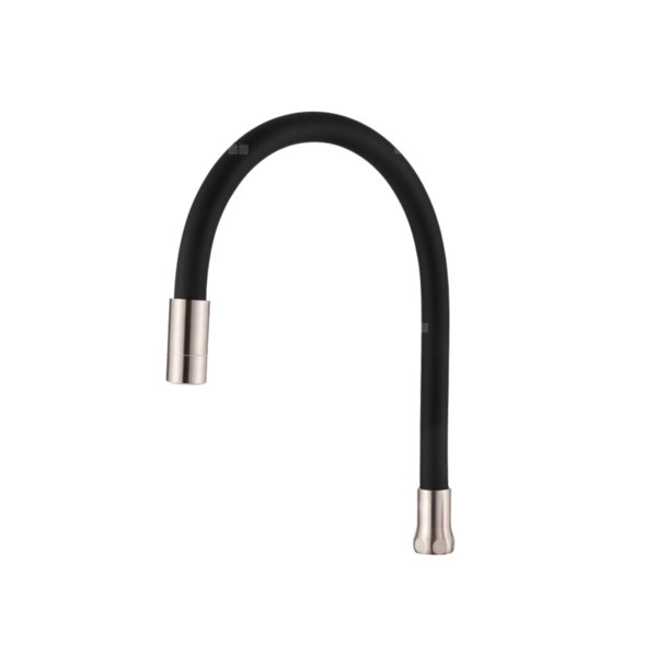 DWUFUNKCYJNA ELASTYCZNA WYLEWKA DO BATERII ZLEWOZ, INOX/CZARNA