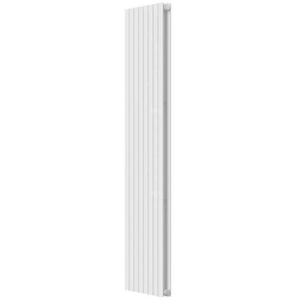 Grzejnik dekoracyjny pionowy z zestawem montażowym biały