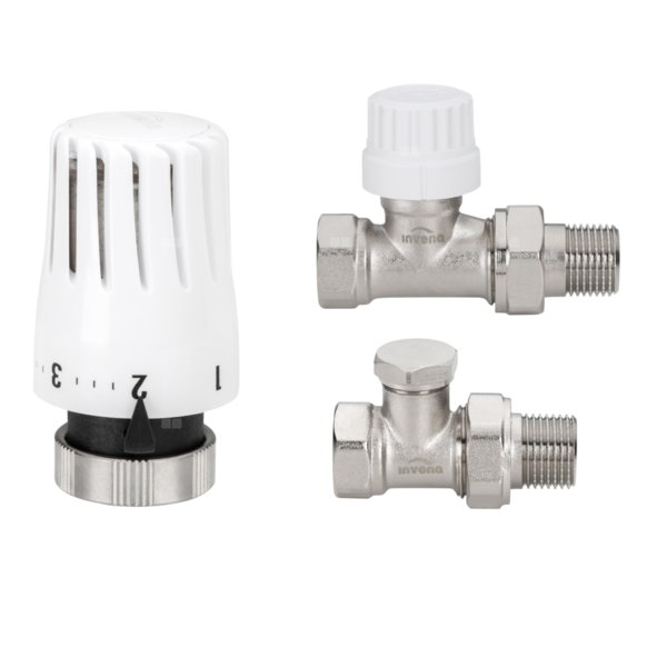 KPL TERMOSTAT.KĄTOWY Z NAST.WSTĘPNĄ GŁOWICA MINI 2 Z BLOKADĄ TEMP.PROV