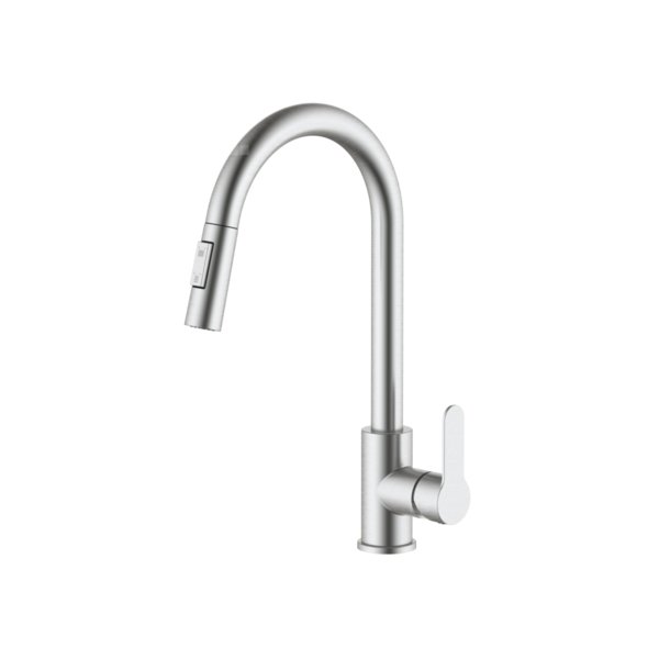 BATERIA ZLEWOZ FORTE Z WYCIĄGANĄ WYLEWKĄ, INOX