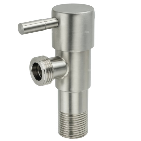 ZAWÓR KĄTOWY ZE STALI NIERDZ. Z GŁ. CERAMICZNĄ 1/2X3/4"-KARTONIK