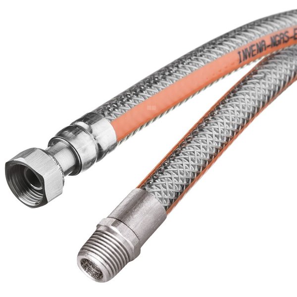 PRZEWÓD ELASTYCZNY DO GAZU W OSŁONIE PVC GW/GZ 1/2" INVENA 150CM