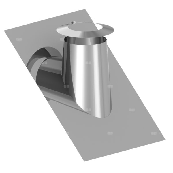 Przejście przez dach 26-35st. stal nierdzewna z kołnierzem fi140/225mm