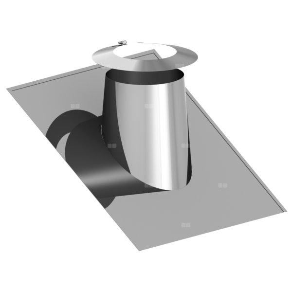 Przejście przez dach 16-25st. stal nierdzewna z płytą Pb+kołnierz fi200/400mm