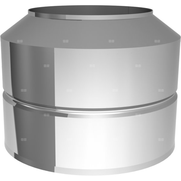 Osłona dwuścienna wylotu przewodu kominowego JEREMIAS 08DW32 300 mm