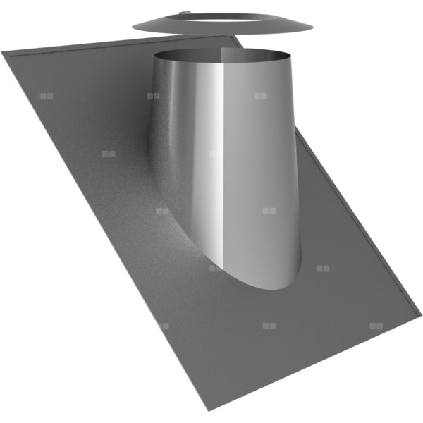 Przejście przez dach 36-45st. stal nierdzewna z kołnierzem fi130mm