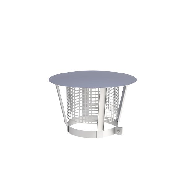 Daszek przeciwdeszczowy fi130mm z siatką zatrzymującą iskry DWV33A130