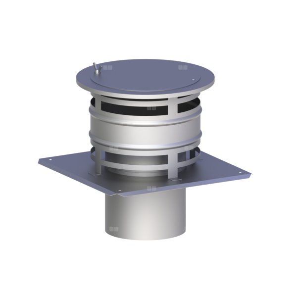 Daszek holenderski fi 130mm z rewizją i płytą