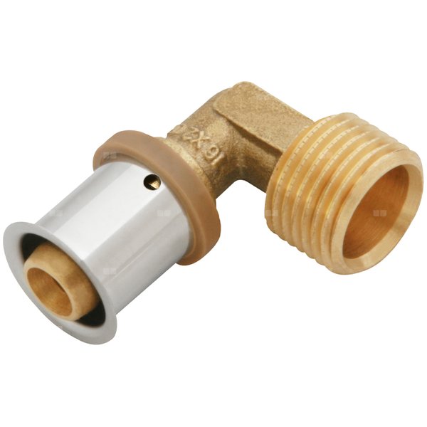 Kolano 90' mosiężne GZ ultraPRESS - 16 R1/2"