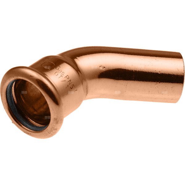 Kolano nyplowe 45' Copper - 108