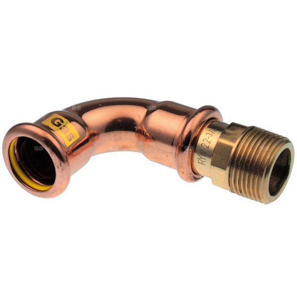 Kolano 90' GZ Copper Gas - 15 R1/2"