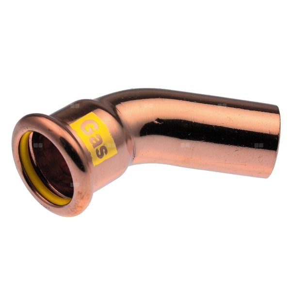 Kolano nyplowe 45' Copper Gas - 15
